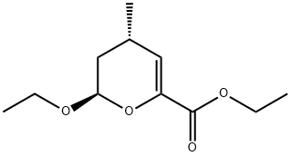 2H-Pyran-6-carboxylicacid,2-ethoxy-3,4-dihydro-4-methyl-,ethylester,(2R,4S)-(9CI) Struktur