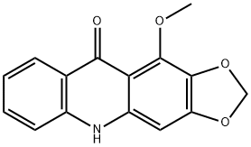 11-Methoxy-1,3-dioxolo[4,5-b]acridin-10(5H)-one Struktur