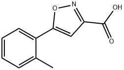 5-o-tolylisoxazole-3-carboxylic acid Struktur