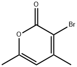 3-Bromo-4,6-dimethyl-2H-pyran-2-one Struktur