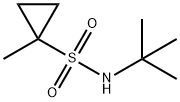 1-METHYL-CYCLOPROPANESULFONIC ACID TERT-BUTYLAMIDE Structure