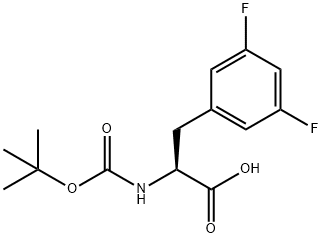 Phenylalanine, N-[(1,1-diMethylethoxy)carbonyl]-3,5-difluoro- Struktur