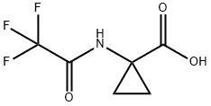 Cyclopropanecarboxylic acid, 1-[(trifluoroacetyl)amino]- (9CI) Struktur