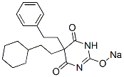 5-(2-Cyclohexylethyl)-5-phenethyl-2-sodiooxy-4,6(1H,5H)-pyrimidinedione Struktur