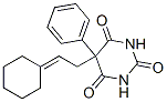 5-(2-Cyclohexylideneethyl)-5-phenylbarbituric acid Struktur