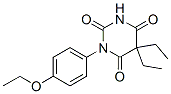 5,5-Diethyl-1-(p-ethoxyphenyl)barbituric acid Struktur