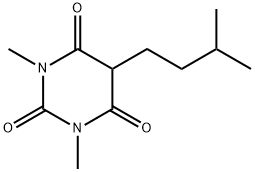 1,3-Dimethyl-5-isopentyl-2,4,6(1H,3H,5H)-pyrimidinetrione Struktur