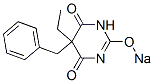 5-Benzyl-5-ethyl-2-sodiooxy-4,6(1H,5H)-pyrimidinedione Struktur