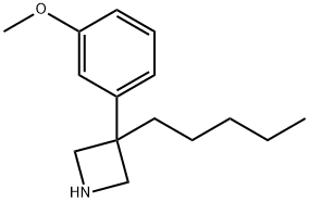 3-(m-Methoxyphenyl)-3-pentylazetidine Struktur