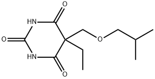 5-Ethyl-5-(isobutoxymethyl)barbituric acid Struktur