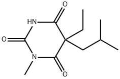 5-Ethyl-5-isobutyl-1-methylbarbituric acid Struktur