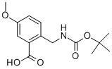 2-(BOC-AMINO)METHYL-5-METHOXY-BENZOIC ACID Struktur