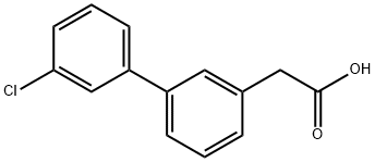 3-BIPHENYL-3'-CHLORO-ACETIC ACID
 Struktur