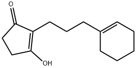 2-Cyclopenten-1-one, 2-[3-(1-cyclohexen-1-yl)propyl]-3-hydroxy- (9CI) Struktur