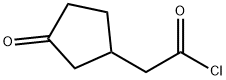 2-(3-oxocyclopentyl)acetyl chloride Struktur