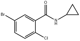 5-Bromo-2-chloro-N-cyclopropylbenzamide Struktur