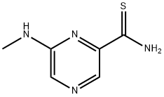 Pyrazinecarbothioamide, 6-(methylamino)- (9CI) Struktur