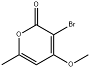 3-Bromo-4-methoxy-6-methyl-2-pyrone Struktur