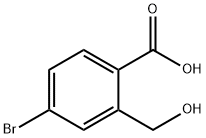 BENZOIC ACID, 4-BROMO-2-(HYDROXYMETHYL)- Struktur