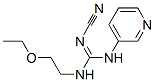 2-Cyano-1-(2-ethoxyethyl)-3-(3-pyridyl)guanidine Struktur