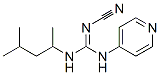 2-Cyano-1-(1,3-dimethylbutyl)-3-(4-pyridyl)guanidine Struktur