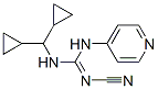 2-Cyano-1-(dicyclopropylmethyl)-3-(4-pyridyl)guanidine Struktur