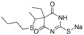 5-[1-(Butylthio)ethyl]-5-ethyl-2-sodiothio-4,6(1H,5H)-pyrimidinedione Struktur