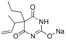 5-(1-Methyl-2-propenyl)-5-propyl-2-sodiooxy-4,6(1H,5H)-pyrimidinedione Struktur