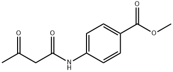 METHYL 4-(ACETOACETYLAMINO)BENZENECARBOXYLATE Struktur