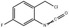 1-(chloromethyl)-4-fluoro-2-isocyanatobenzene Struktur