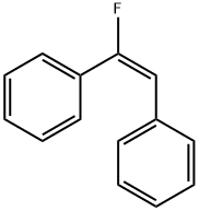 (E)-α-Fluorostilbene Struktur