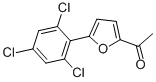 1-[5-(2,4,6-TRICHLOROPHENYL)-2-FURYL]ETHAN-1-ONE Struktur