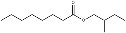 Octanoic acid, 2-methylbutyl ester Struktur