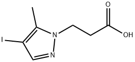 3-(4-IODO-5-METHYL-1H-PYRAZOL-1-YL)PROPANOIC ACID Struktur