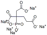 pentasodium 2-phosphonatobutane-1,2,4-tricarboxylate Struktur