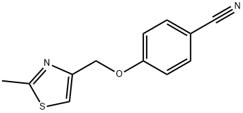 4-[(2-METHYL-1,3-THIAZOL-4-YL)METHOXY]BENZONITRILE Struktur