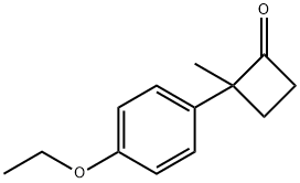 Cyclobutanone, 2-(4-ethoxyphenyl)-2-methyl- (9CI) Struktur