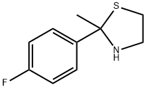 2-(p-Fluorophenyl)-2-methylthiazolidine Struktur