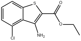 ETHYL 3-AMINO-4-CHLOROBENZO[B!THIOPHEN-2-CARBOXYLATE, 97 Struktur