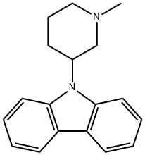 9-(1-Methyl-3-piperidyl)-9H-carbazole Struktur