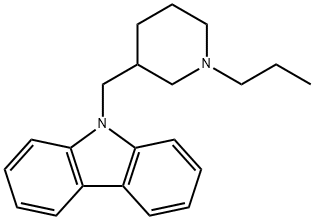 9-(1-Propyl-3-piperidylmethyl)-9H-carbazole Struktur