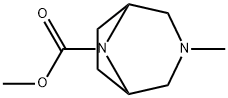 3-Methyl-3,8-diazabicyclo[3.2.1]octane-8-carboxylic acid methyl ester Struktur