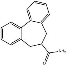 5,7-Dihydro-6H-dibenzo[a,c]cycloheptene-6-carboxamide Struktur