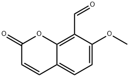 8-Formyl-7-methoxycoumarin Struktur