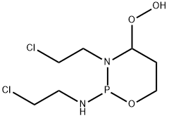 3-(2-Chloroethyl)-2-(2-chloroethyl)amino-4-hydroperoxytetrahydro-2H-1,3,2-oxazaphosphorine Struktur