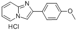 2-(p-Methoxyphenyl)imidazo(1,2-a)pyridineHCl Struktur