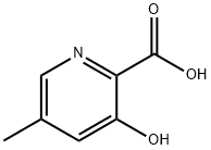 2-Pyridinecarboxylic acid, 3-hydroxy-5-methyl- (9CI) Struktur