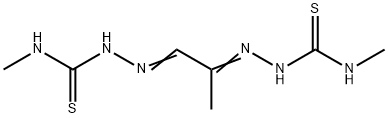 Pyruvaldehyde bis(N4-methylthiosemicarbazone) Struktur