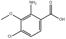 Benzoic acid, 2-amino-4-chloro-3-methoxy- Struktur