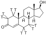 TESTOSTERONE, [1,2,6,7-3H] Struktur